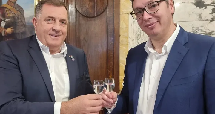 Milorad Dodik i Aleksandar Vučić/