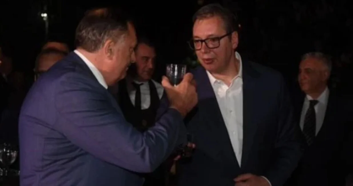 Milorad Dodik i Aleksandar Vučić u Mostaru/