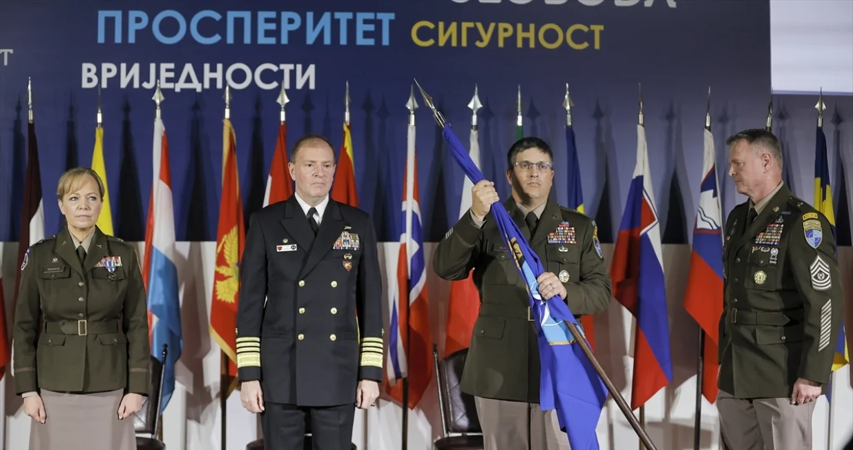 Novi komandant NATO &scaron;taba Sarajevo Matthew Valas preuzeo dužnost, sa pozicije odlazi Pamela McGaha, Dom Oružanih snaga BiH/Anadolija