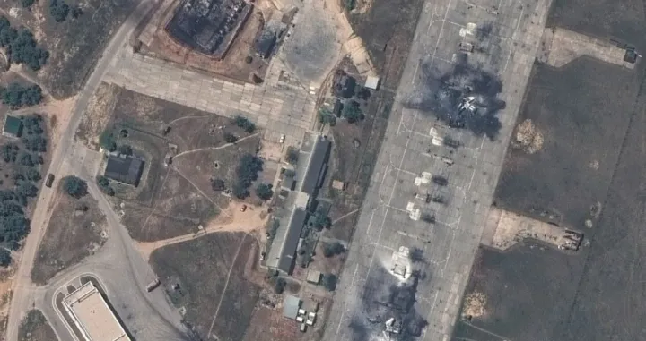 snimci aerodroma belbek, uništeni avioni/ X/