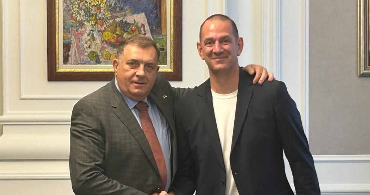 Milorad Dodik i Mladen Bojinović/X
