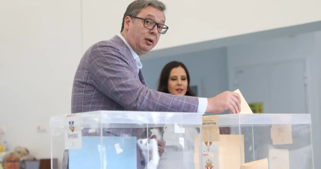 Aleksandar Vučić, supruga Tamara, glasao na izborima, izbori u Srbiji/Telegraf.rs/