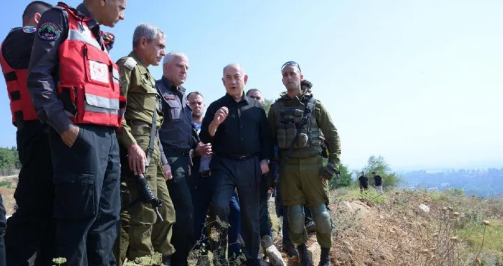 Benjamin Netanyahu na sjeveru Izraela, na granici sa Libanom/X