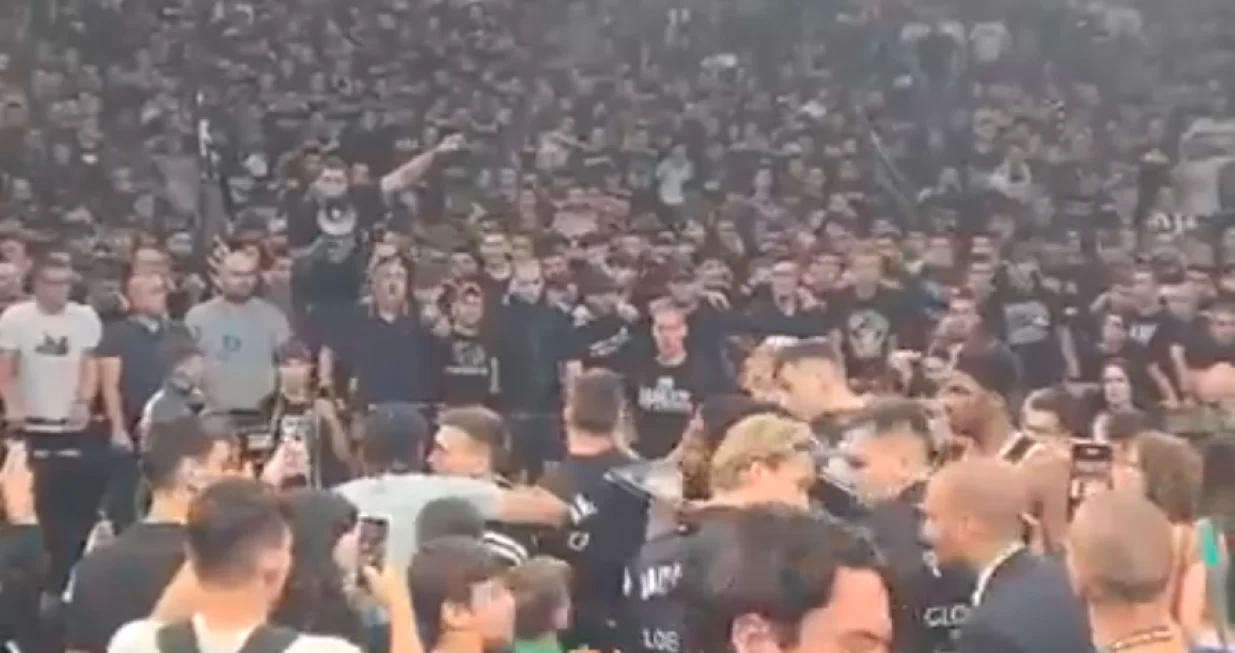 Grobari i igrači Partizana