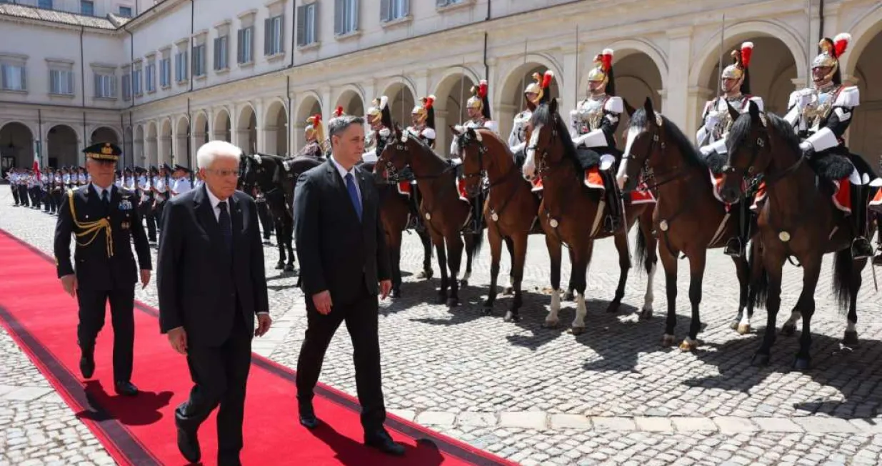 Predsjedavajući Predsjedništva Bosne i Hercegovine Denis Bećirović razgovarao je s predsjednikom Republike Italije Sergiom Mattarellom/