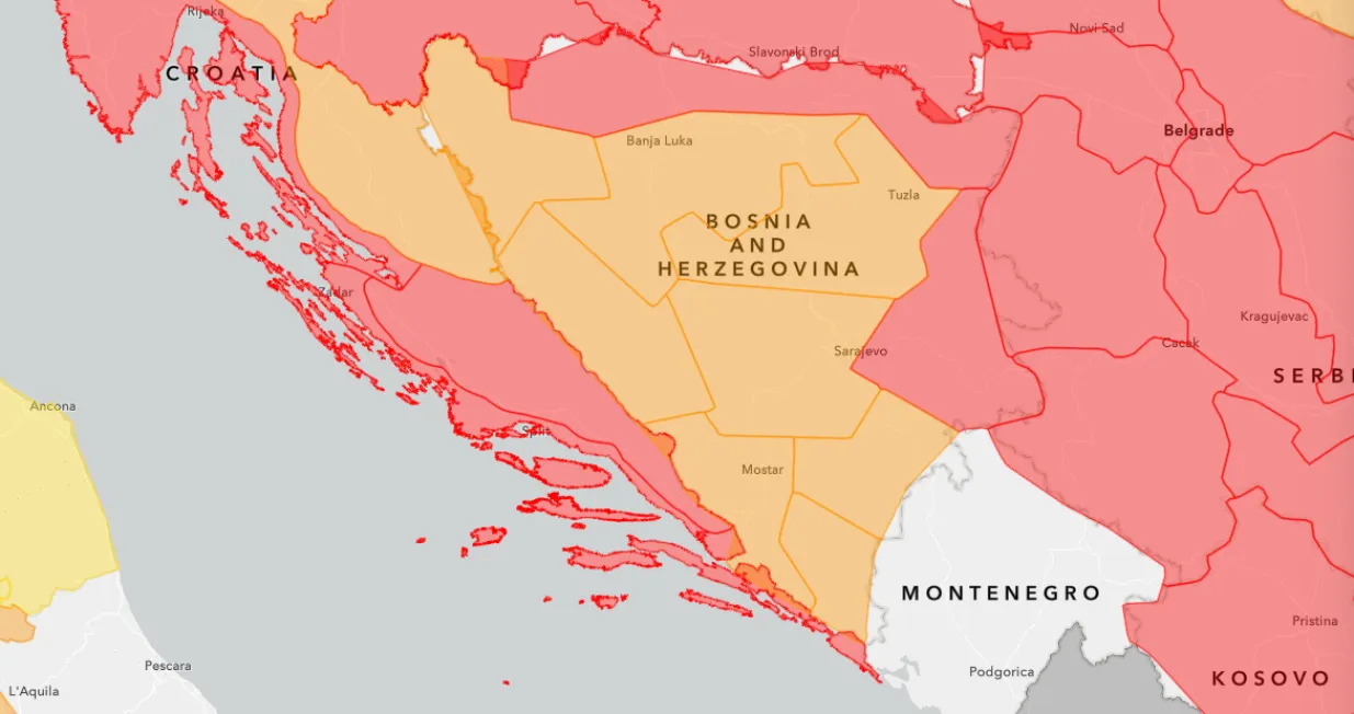 meteoalarm crveno upozorenje bih/