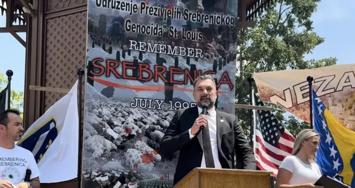 29. godišnjica genocida u Srebrenici, obilježavanje, St. Louis, Elmedin Konaković/