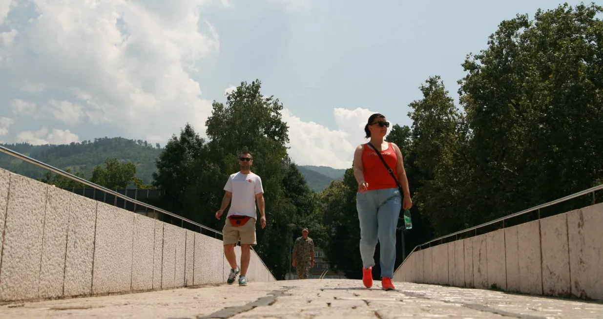 Baščaršija, Sarajevo, turisti, vrućina, vruće, ljeto/Damir Deljo