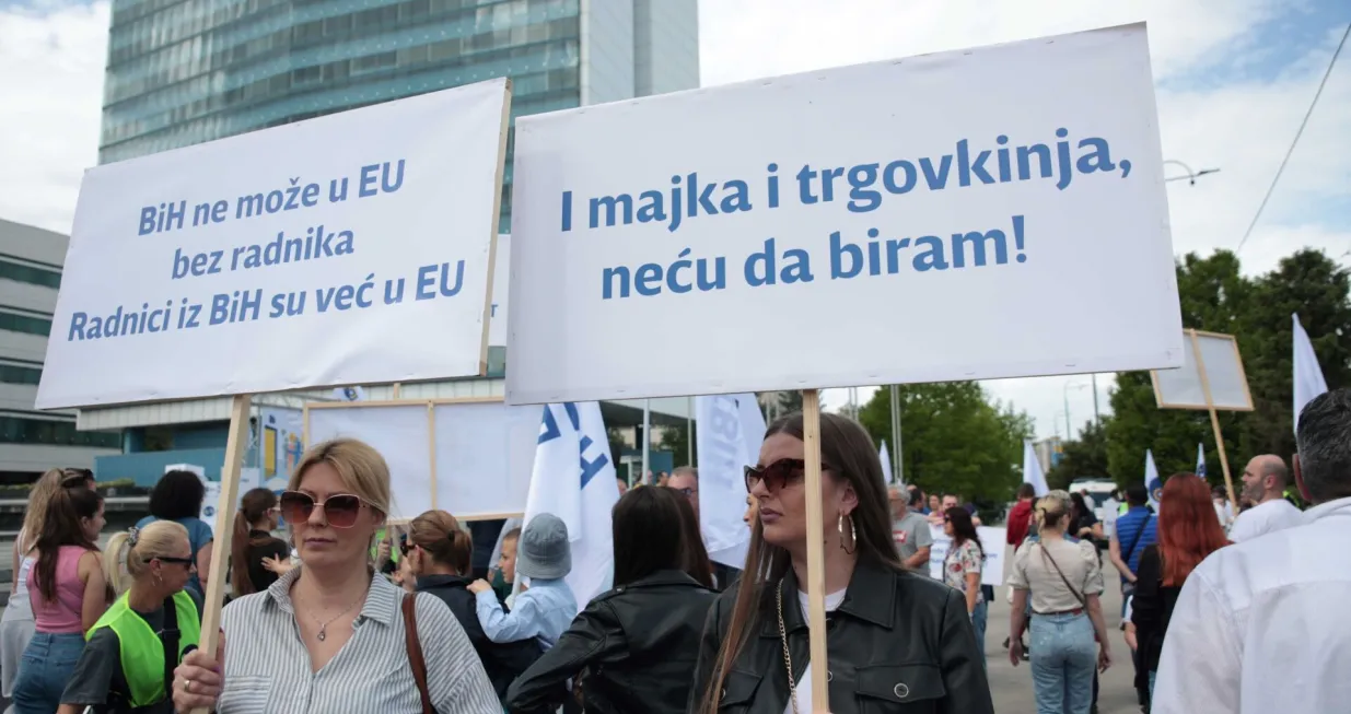 Prvomajski protestni marš, Sindikat radnika trgovine i uslužnih djelatnosti Bosne i Hercegovine (STBiH)/Stbih