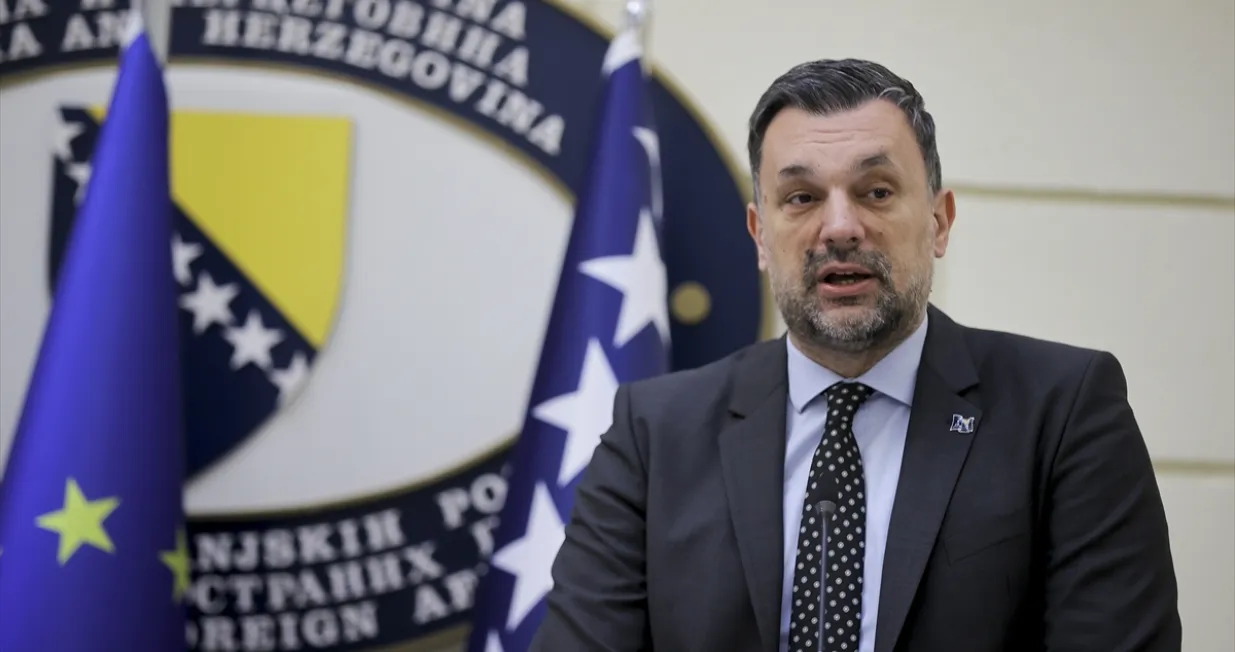 Elmedin Konaković nakon sastanka sa švedskom ministricom Jessikom Roswall/Anadolija/