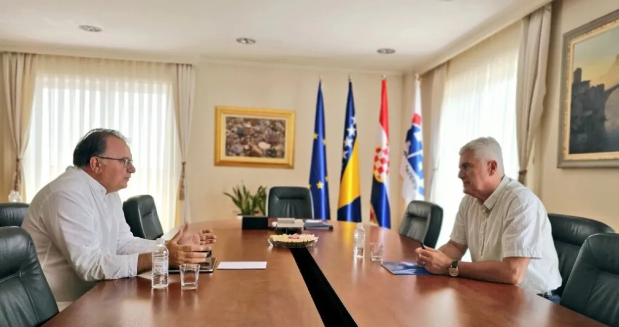 Nermin Nikšić i Dragan Čović, sastanak u Mostaru/