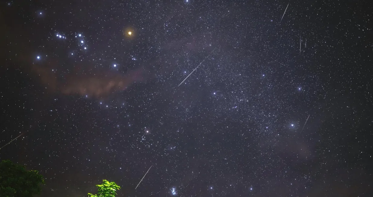 meteori, kiša meteora, zvjezdano nebo, zvijezde, noć/