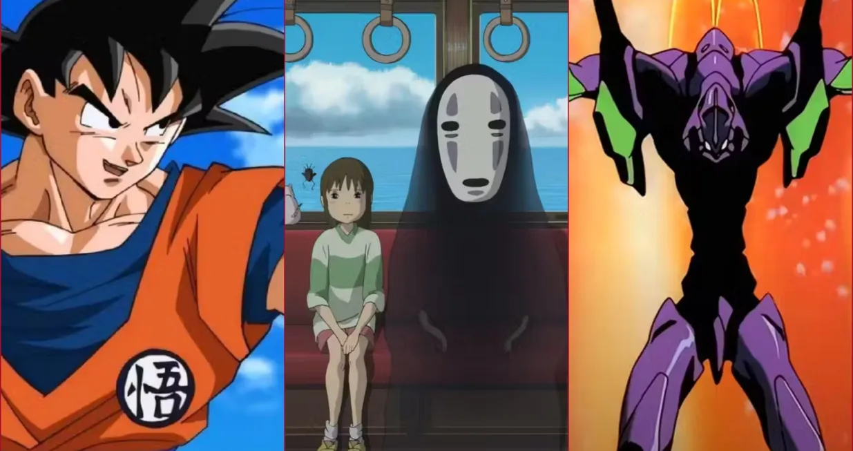 anime dragon ball ghibli evangelion/