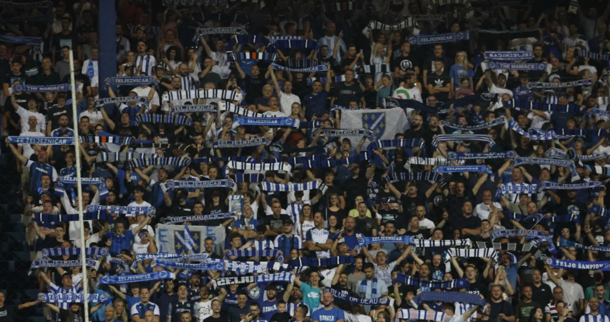 FK Željezničar - NK &Scaron;iroki BrijegNavijači ŽeljezničaraIstok GrbavicaIstočna tribina Grbavice