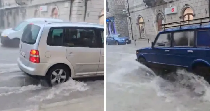 Stanje u centru Trebinja/ ATV/