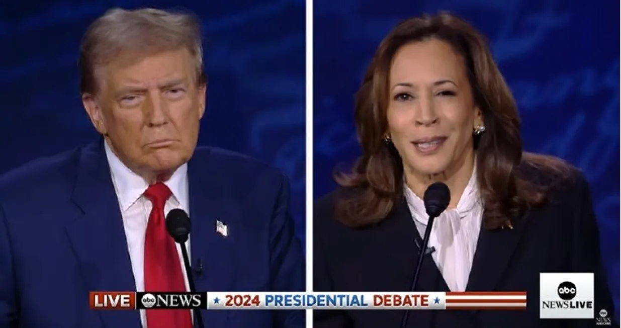 Donald Trump i Kamala Harris debata/