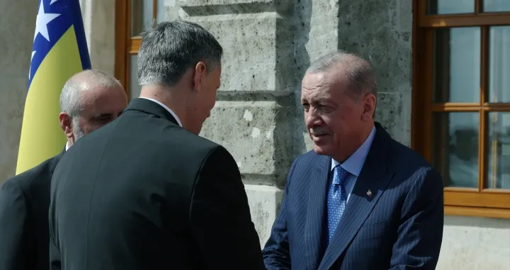 Denis Bećirović i Recep Tayyip Erdogan u Istanbulu/