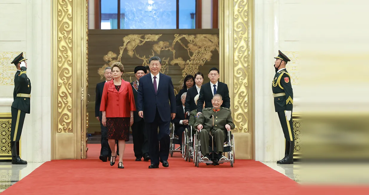 Dilma Rousseff, Xi Jinping i Huang Zongde/Kmg