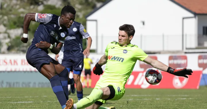 NK GOŠK - FK Željezničar, 27.04. 2024.g., 29. kolo WWin lige BiHJoseph AmoahFilip Vasilj