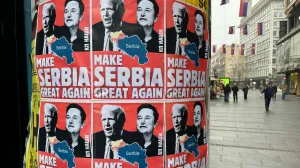 Make Serbia great Again, plakati u Beogradu, Velika Srbija/Konzervativni pokret Naši/