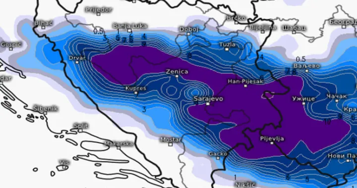 BH Meteo, snijeg, vremenska prognoza/