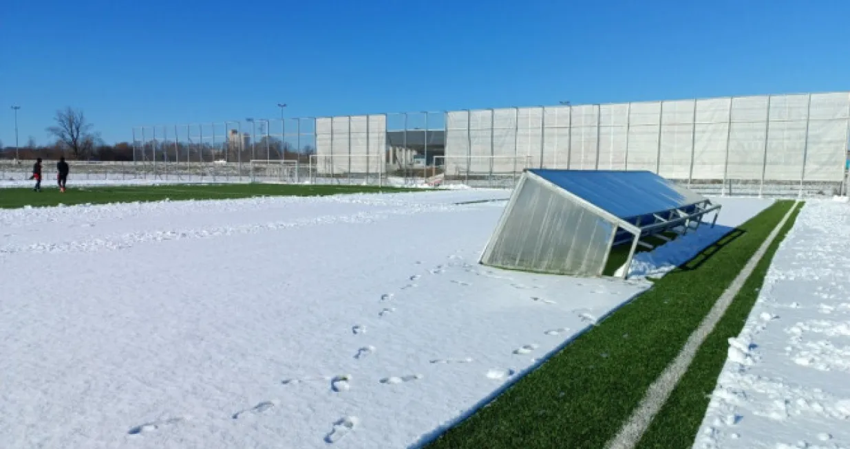 Prnjavor stadion snijeg 