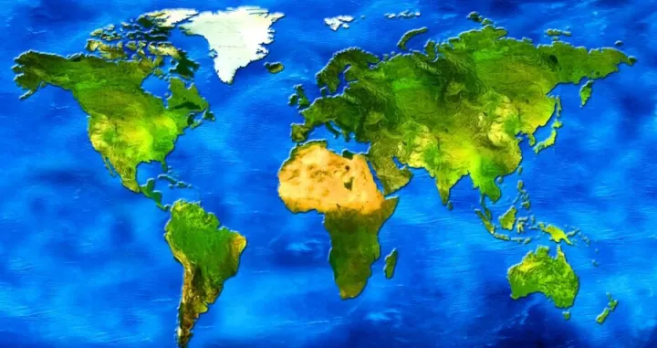 kontinenti ilustracija/