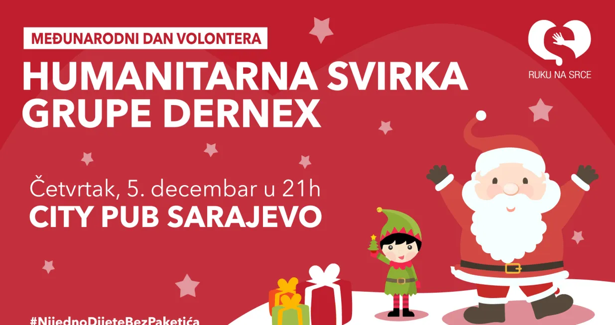 Humanitarna svirka grupe Dernex u City Pubu/Udruženje Ruku Na Srce