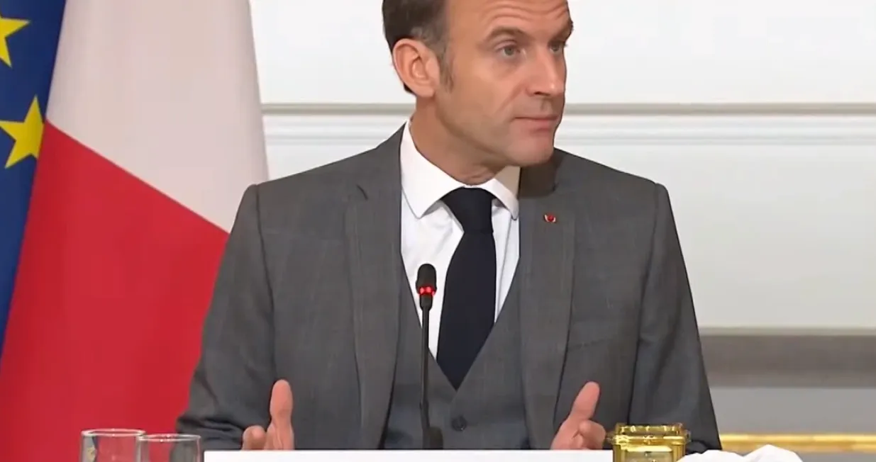 Emmanuel Macron, Međunarodna humanitarna konferencija za civile u Gazi/Anadolija/Scrnsht