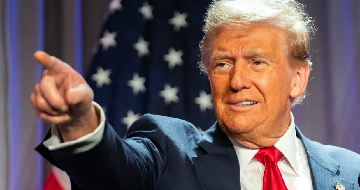 United States President-elect Donald J. Trump speaks during a meeting with House Republicans at the Hyatt Regency Hotel in Washington, DC, USA on November 13, 2024. Photo by Allison Robbert/Pool via CNP/ABACAPRESS.COM Photo: CNP/ABACA/ABACA/Cnp/abaca/abaca