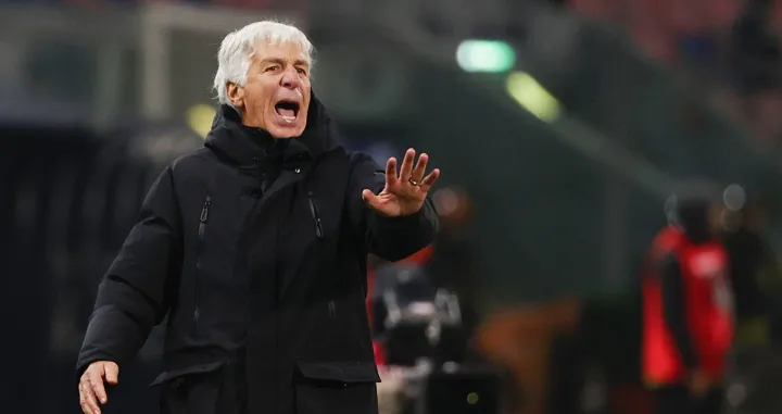 epa10397302 Atalanta's coach Gian Piero Gasperini during the Italian Serie A soccer match Bologna FC vs Atalanta BC at Renato Dall'Ara stadium in Bologna, Italy, 9 January 2023. EPA/ELISABETTA BARACCHI