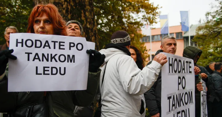 Protesti za grijanje Vogošća/Damir Deljo