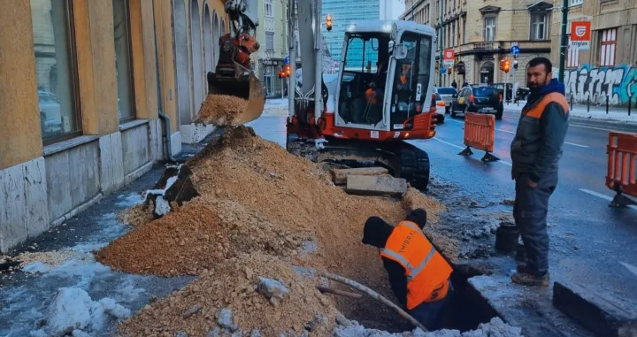 Radovi na popravkama vodovodnog sistema u Sarajevu/Kjkp Vik