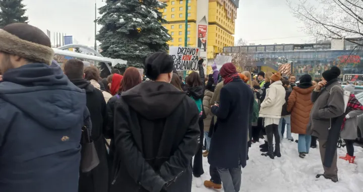 Mirno okupljanje studenata u Sarajevu/Džemila Busnov