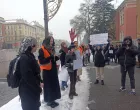 Mirno okupljanje studenata studenata ispred Ambasade Srbije u Sarajevu/ Džemila Busnov/Džemila Busnov 