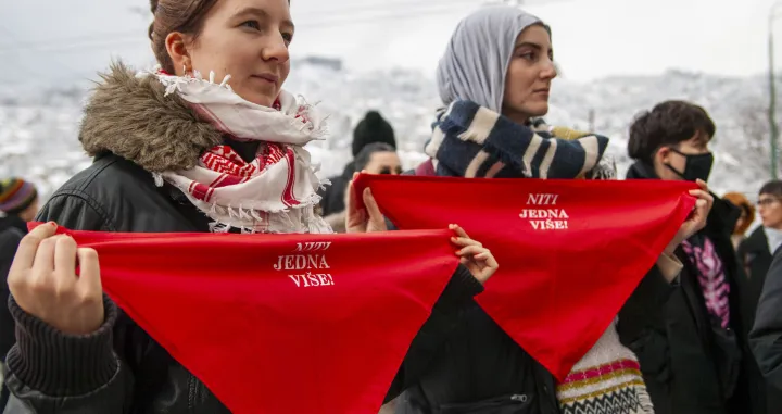 Protest za Almu Kadić/Damir Deljo