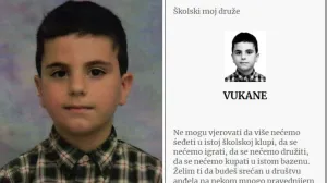 Školski drug ubijenog Vukana (8), Pavle Pejović, svom prijatelji je objavio čitulju//