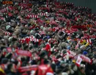 epa10394864 Liverpool supporters wave scarves ahead of the 3rd round FA Cup soccer match between Liverpool and Wolverhampton Wanderers at Anfield in Liverpool, Britain, 07 January 2023. EPA/ADAM VAUGHAN