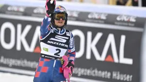 05.01.2025., Kranjska Gora, Slovenija - Prva vožnja zenskog slaloma FIS Svjetskog skijaskog kupa. Zrinka Ljutic Photo: Igor Soban/PIXSELL