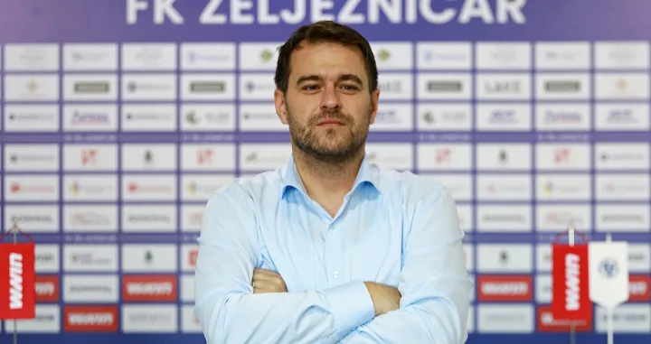 Predsjednik FK Željezničar Admir Tunović/FOTO: Adem Ćatić/fkzeljeznicar.ba