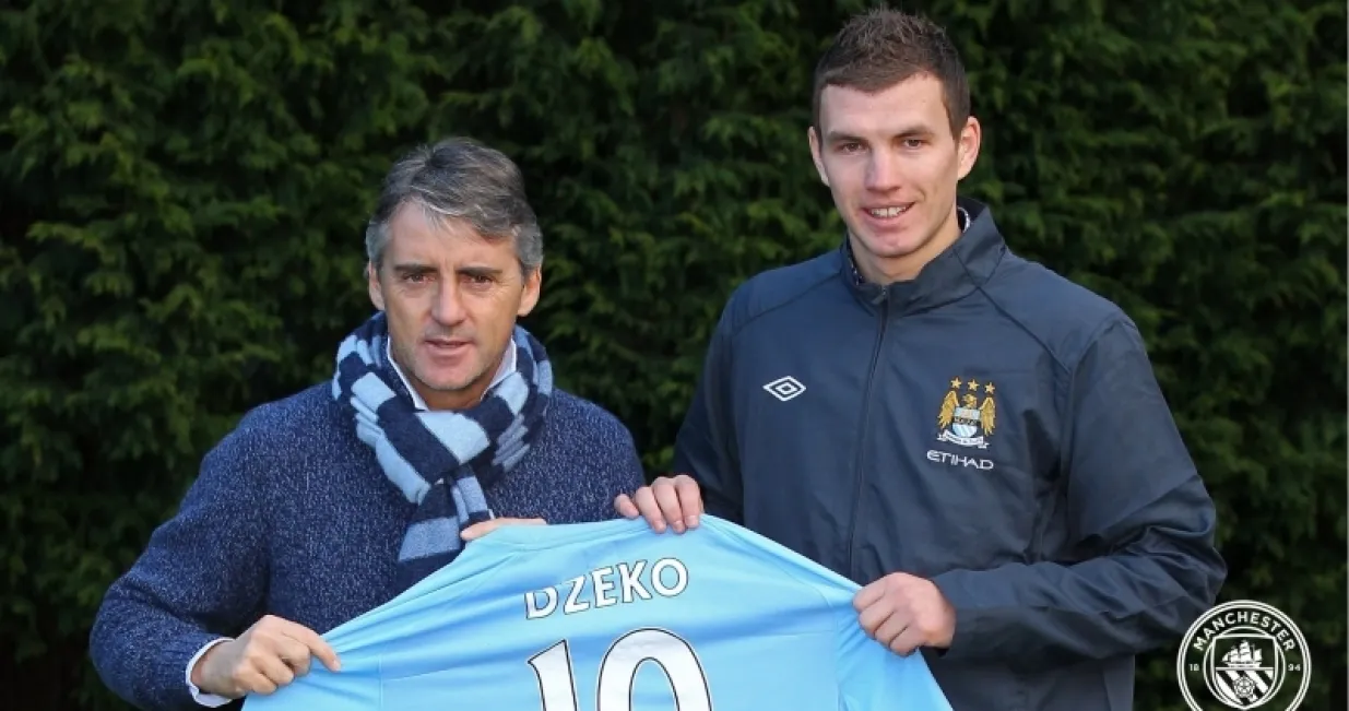 Edin Džeko u dresu Manchester Cityja