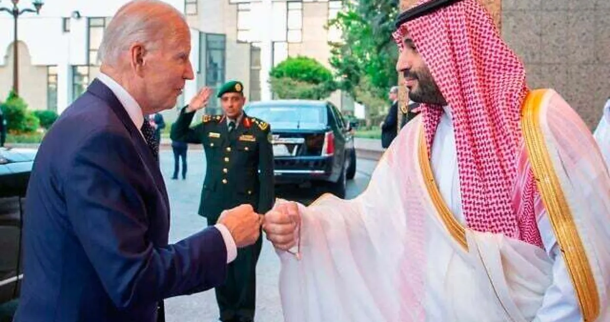 Joe Biden i MBS, 15. juli 2022./