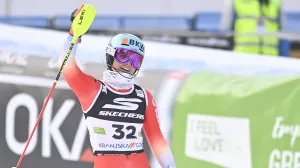 05.01.2025., Kranjska Gora, Slovenija - Druga voznja zenskog slaloma FIS Svjetskog skijaskog kupa. Elena Stoffel Photo: Igor Soban/PIXSELL