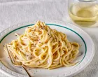 cacio e pepe, špagete, tjestenina, hrana, recept//