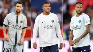 Leo Messi, Kylian Mbappe i Neymar