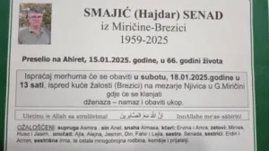 Senad Smajić - smrtovnica/