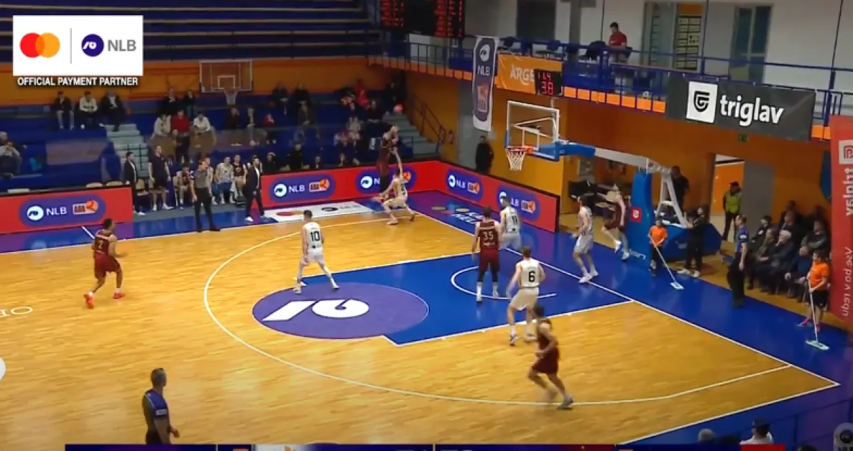 Odlučujuća trojka Delalića (FOTO: Screenshot/ABA liga)