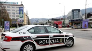 Policija, MUP KS, policijsko auto, saobraćaj, Sarajevo, Skenderija/Fena