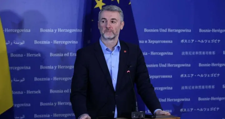 Edin Forto, Vijeće ministara BiH, press nakon sjednice, ministar prometa i komunikacija BiH/Almir Razić