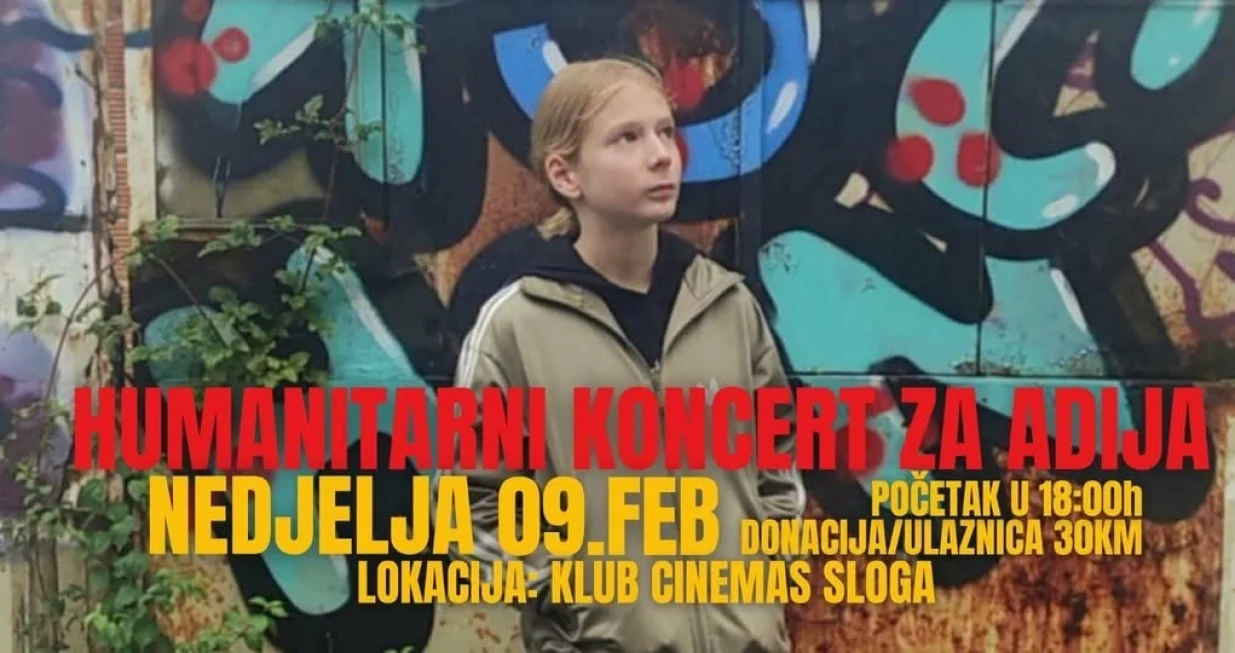 Humanitarni koncert za Adija u Klubu Cinemas Sloga//